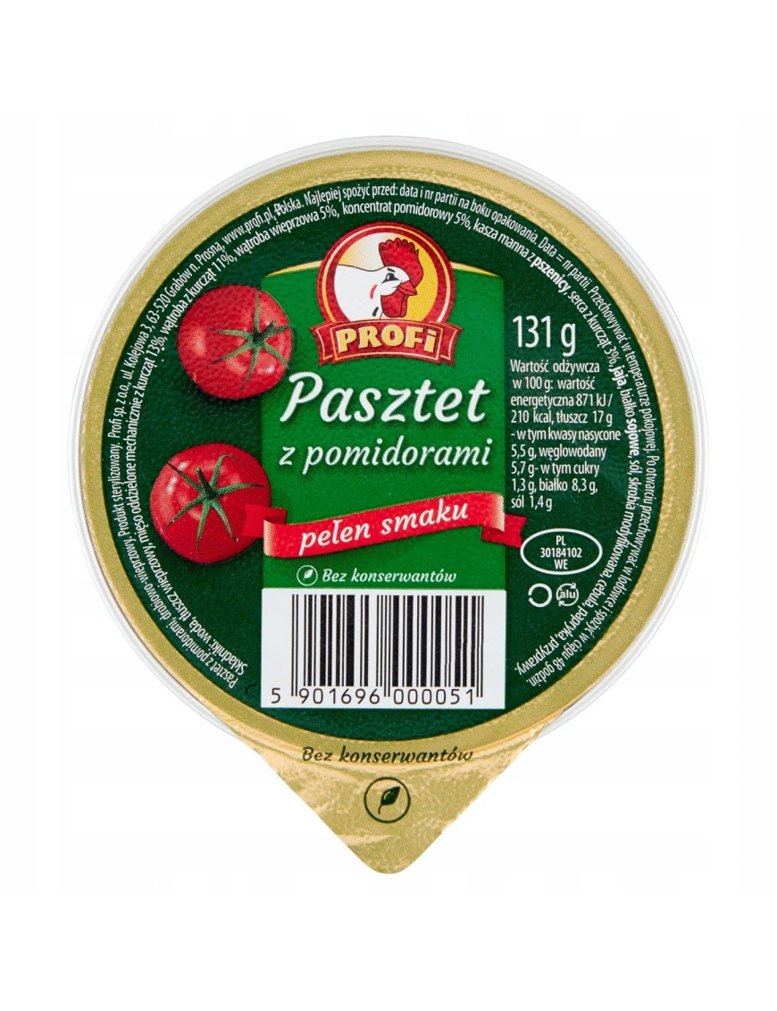 Profi Pasztet z pomidorami 131g