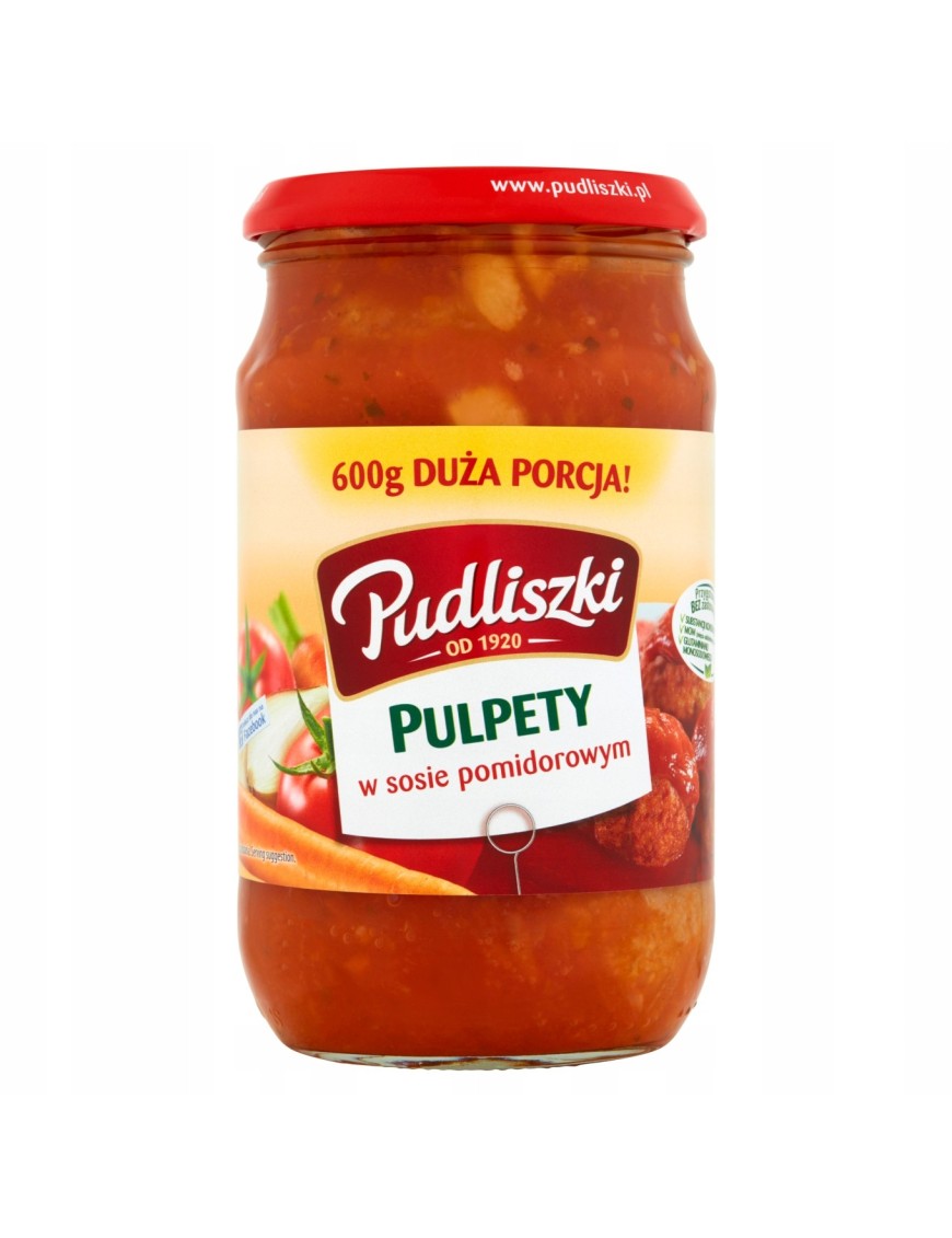 Pudliszki Pulpety w sosie pomidorowym 600 g