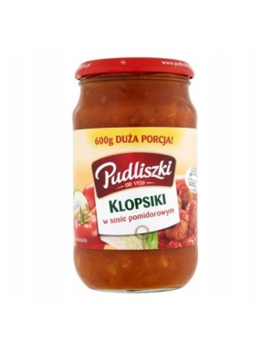 Pudliszki Klopsiki w sosie pomidorowym 600 g