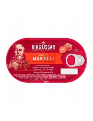 King Oscar Filety z makreli w sosie 160 g