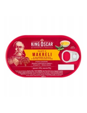 King Oscar Filety z makreli z jalapeño w oleju