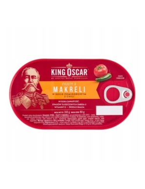 King Oscar Filety z makreli w sosie z chili 160 g