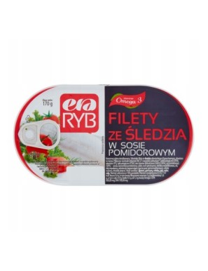 Era Ryb Filety ze śledzia w sosie pomidorowym 170g