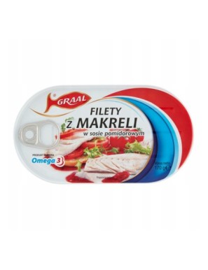 Graal Filety z makreli w sosie pomidorowym 170g