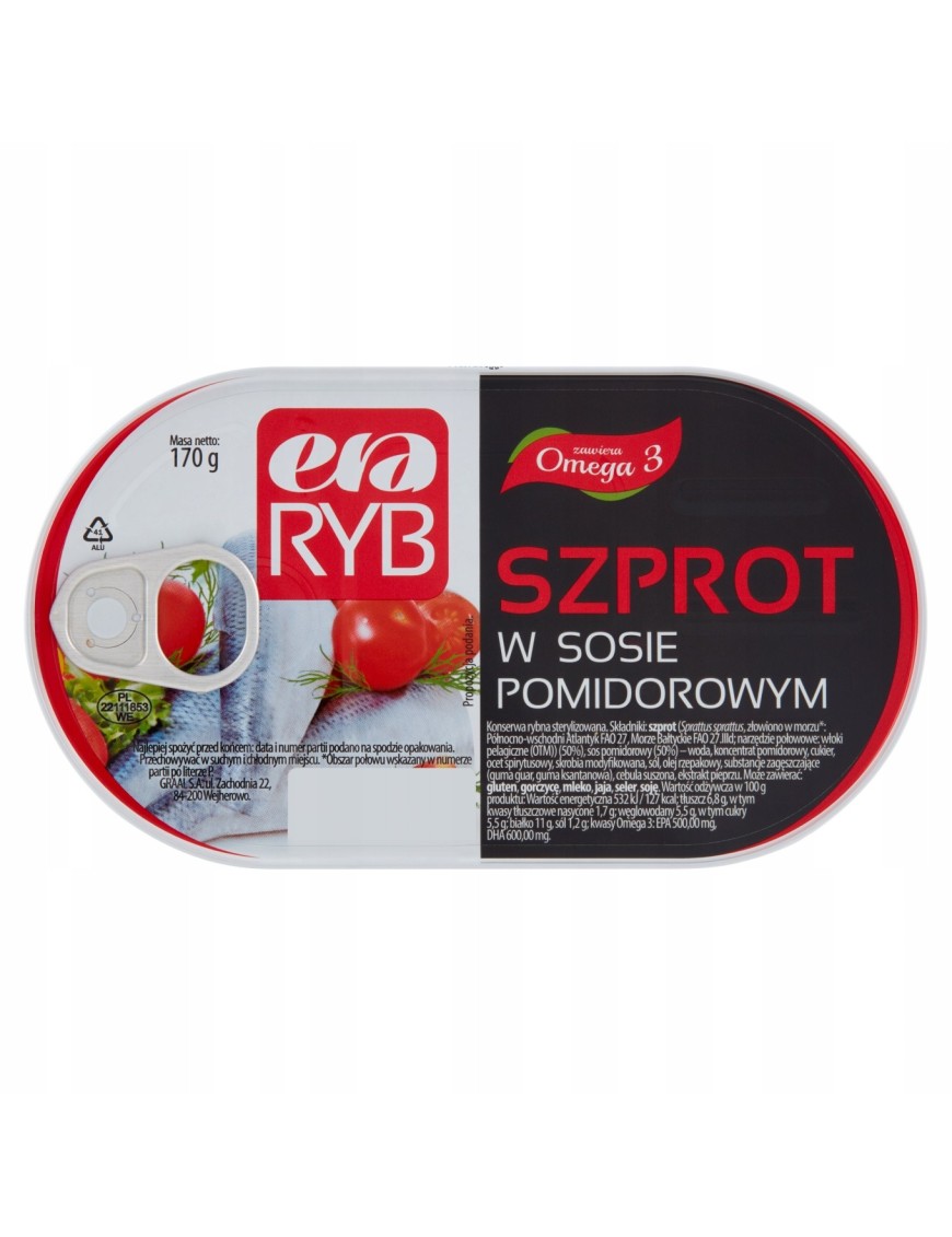 Era Ryb Szprot w sosie pomidorowym 170g