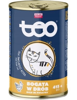 TEO karma mokra dla kotów bogata w drób 415g