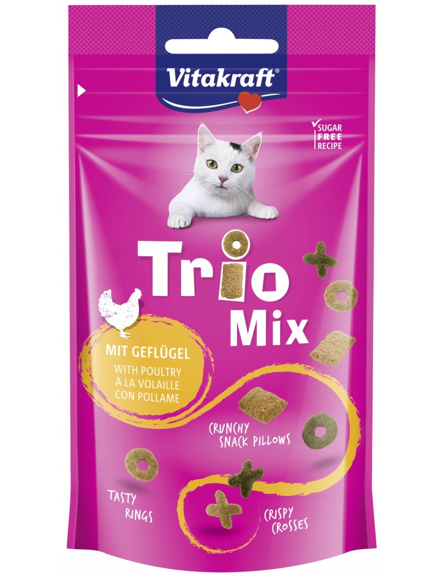 Vitakraft TRIO MIX drób 60g przysmak dla kota