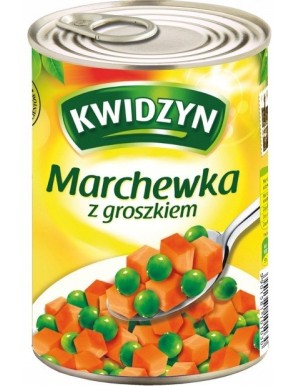 Kwidzyn Marchewka z groszkiem 400 G