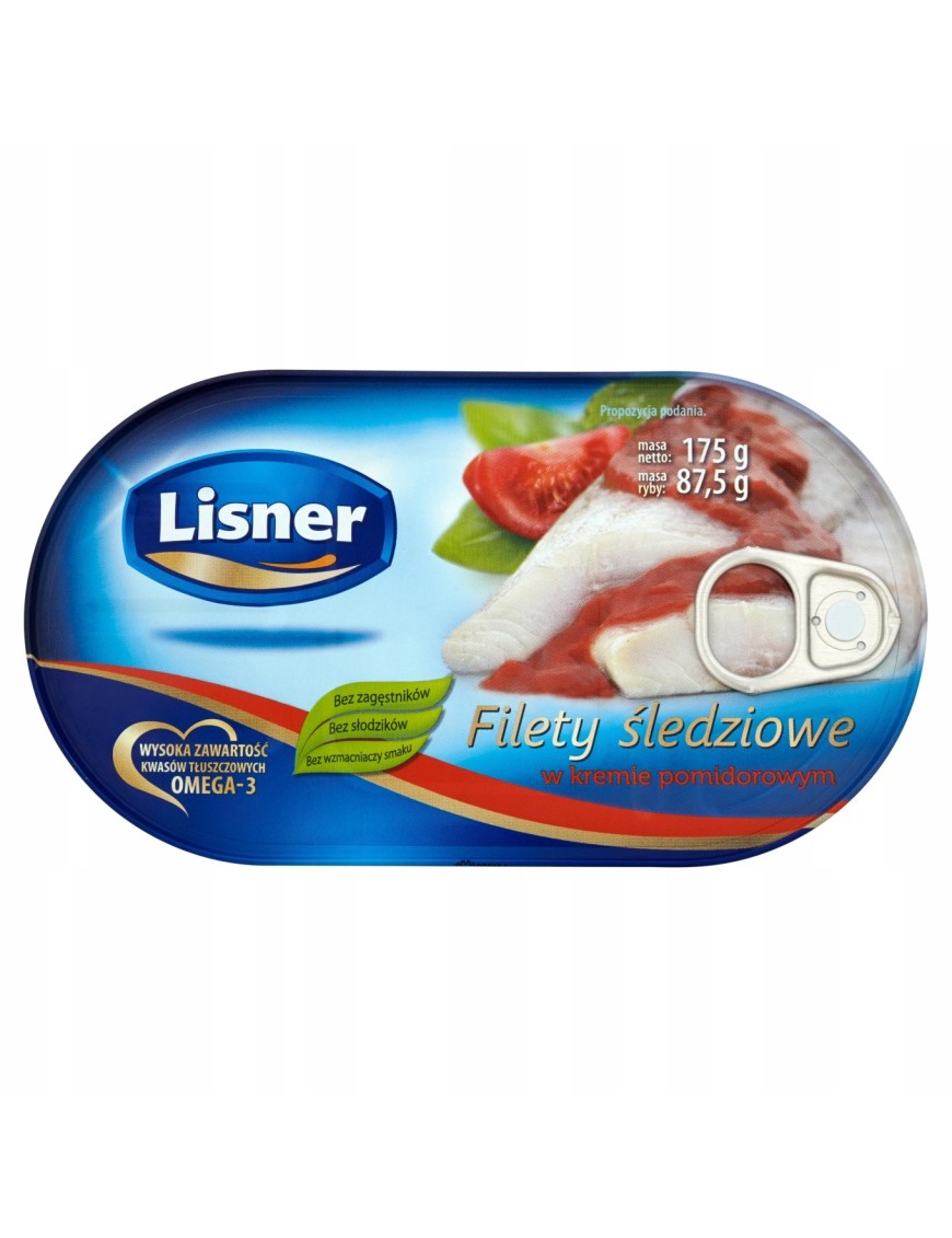 Lisner Filety śledziowe w kremie pomidorowym 175 g