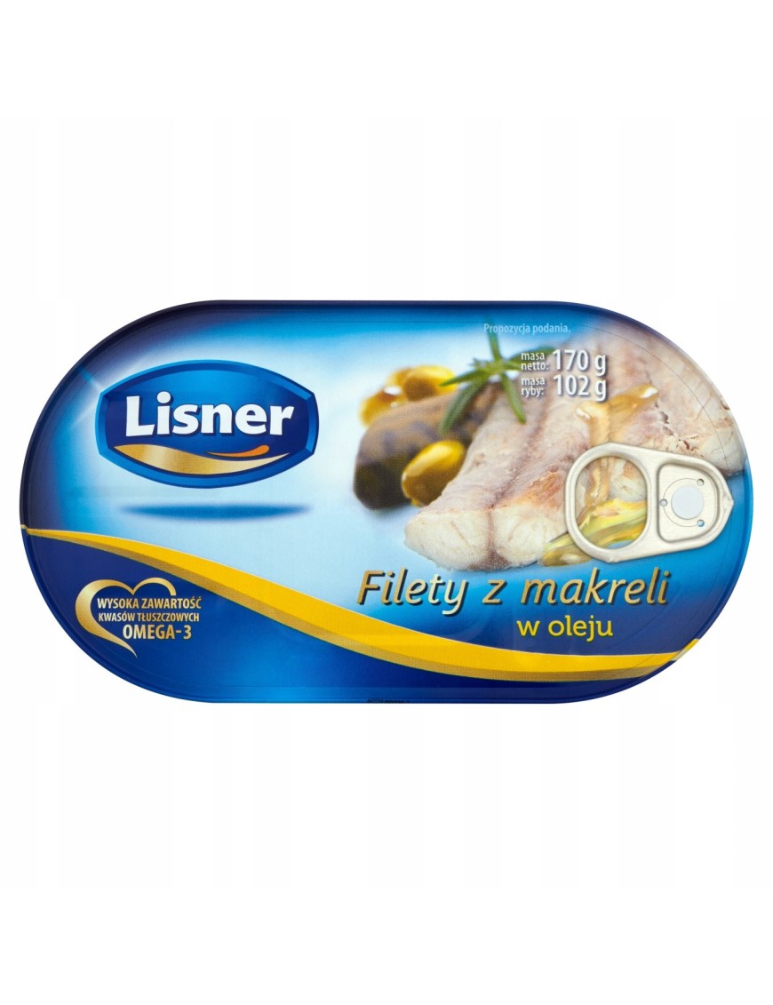 Lisner Filety z makreli w oleju 170 g