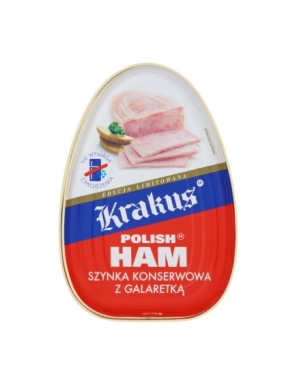 Krakus Szynka konserwowa z galaretką 455 g