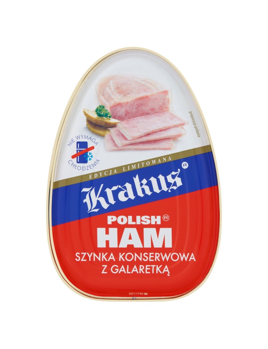 Krakus Szynka konserwowa z galaretką 455 g