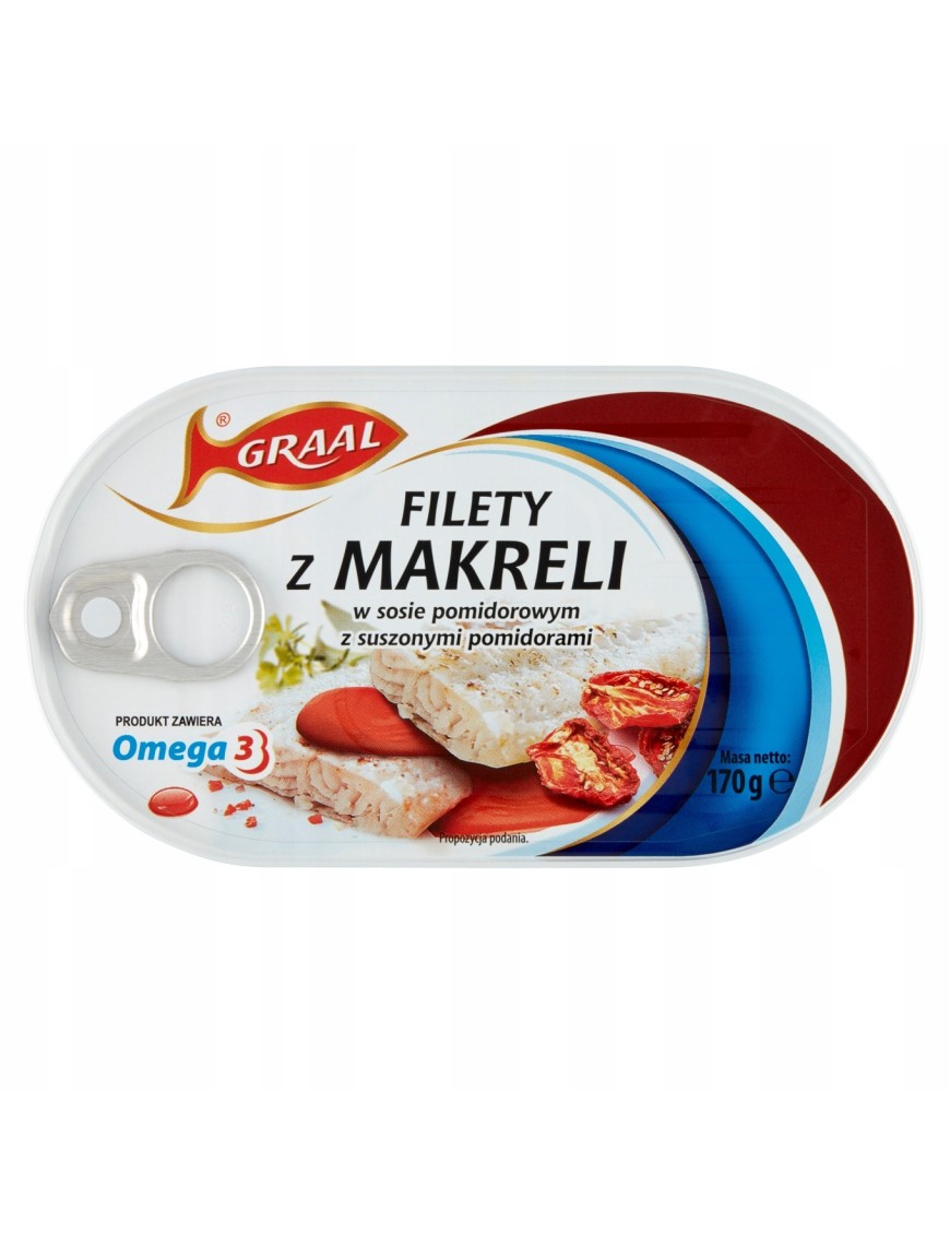 Graal Filety z makreli w sosie pomidorowym 170g