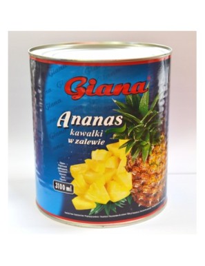 Giana Ananas kawałki w zalewie 3100ml