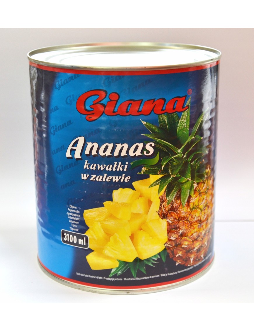 Giana Ananas kawałki w zalewie 3100ml