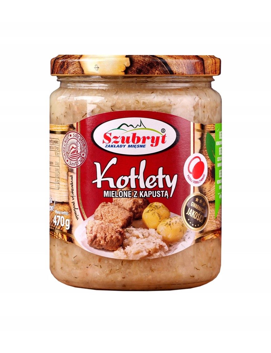 Kotlety mielone z kapustą Szubryt 470g