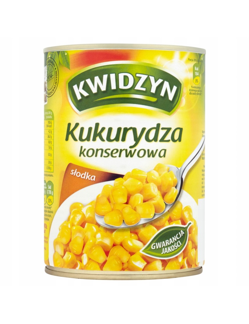 Kwidzyn Kukurydza konserwowa 400 g