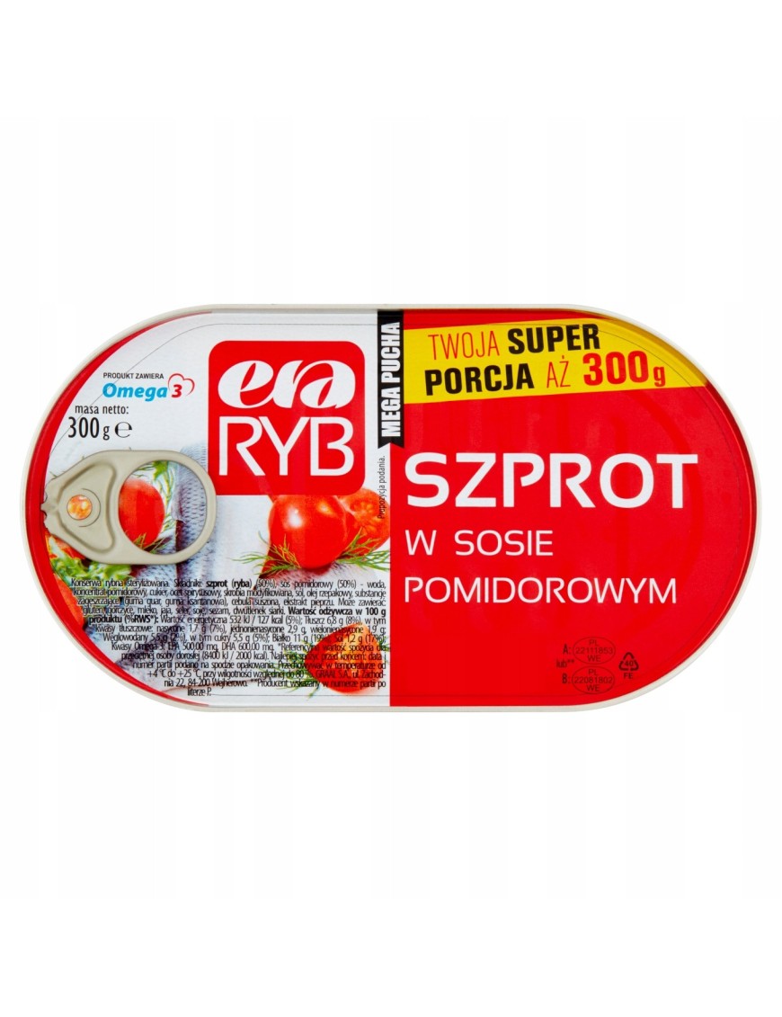 Era Ryb Szprot w sosie pomidorowym 300 g
