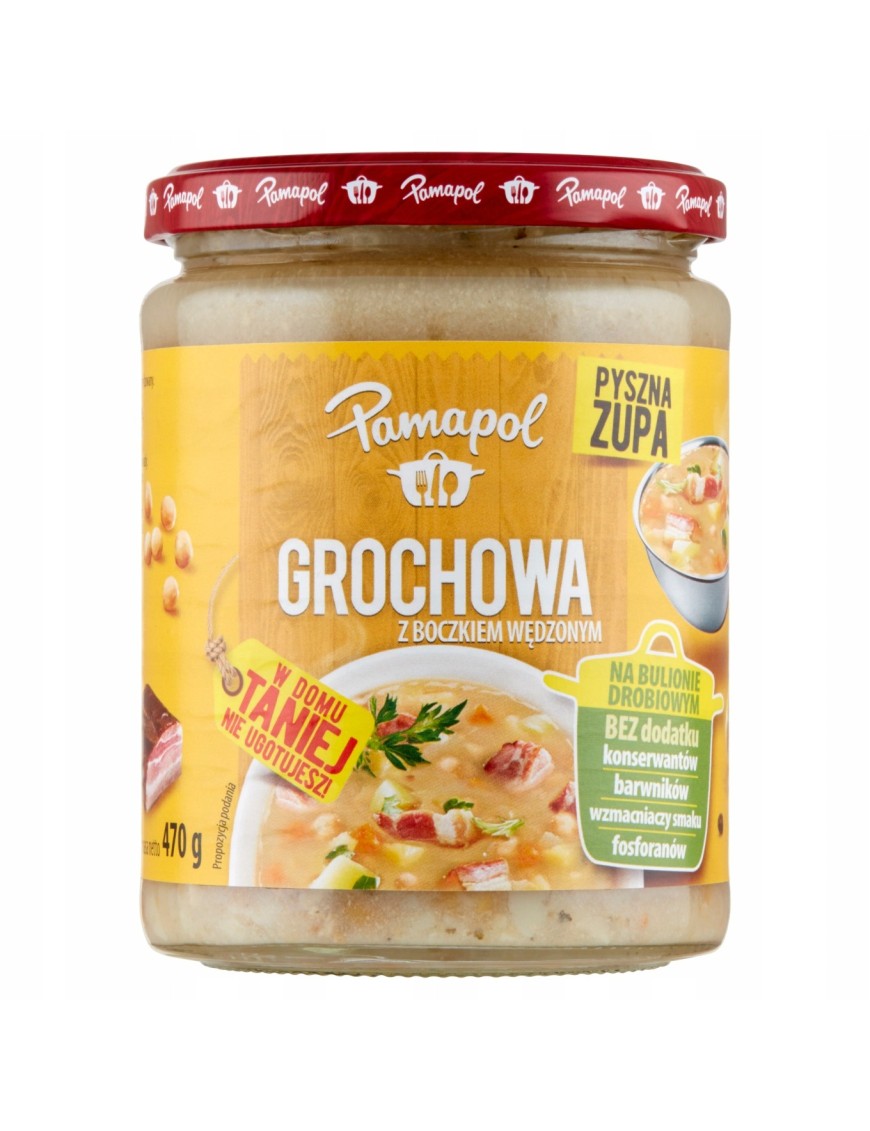 Pamapol Grochowa z boczkiem wędzonym 470 g