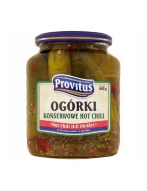 Provitus Ogórki konserwowe hot chili 640 g