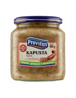 Provitus Kapusta młoda z kiełbasą 480g