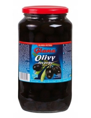 oliwki czarne bez pestki w słonej zalewie 935ml