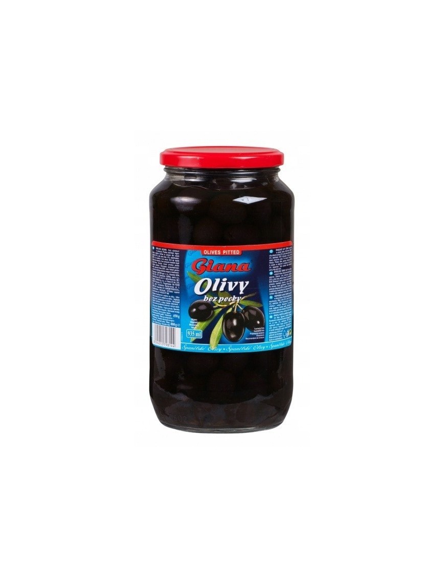 oliwki czarne bez pestki w słonej zalewie 935ml