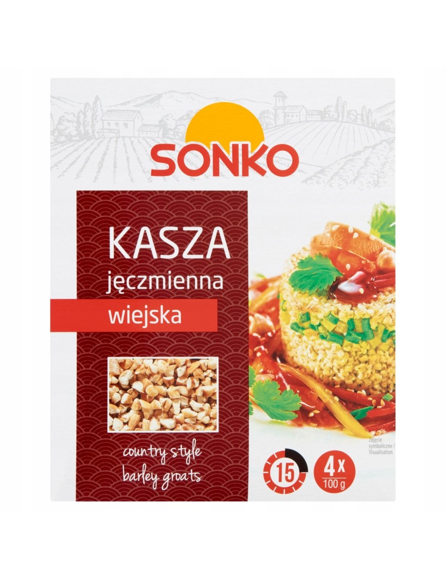 Sonko Kasza jęczmienna wiejska 400 g (4 x 100 g)