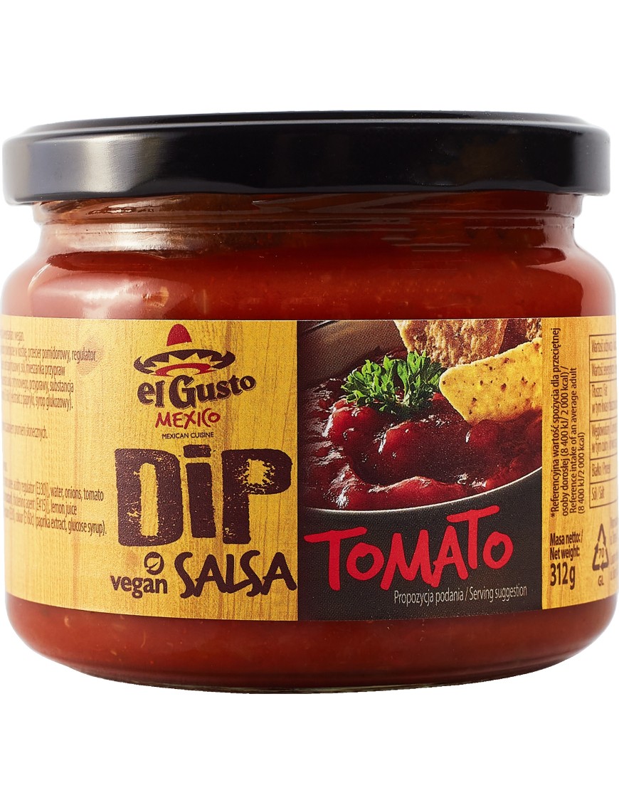 Dip Tomato 312g elgusto MEXICO