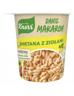 Knorr Danie Makaron Smietana z ziołami 59g