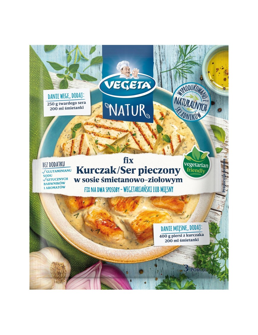 Vegeta Natur fix kurczak/ser sos śmiet-zioł 35g