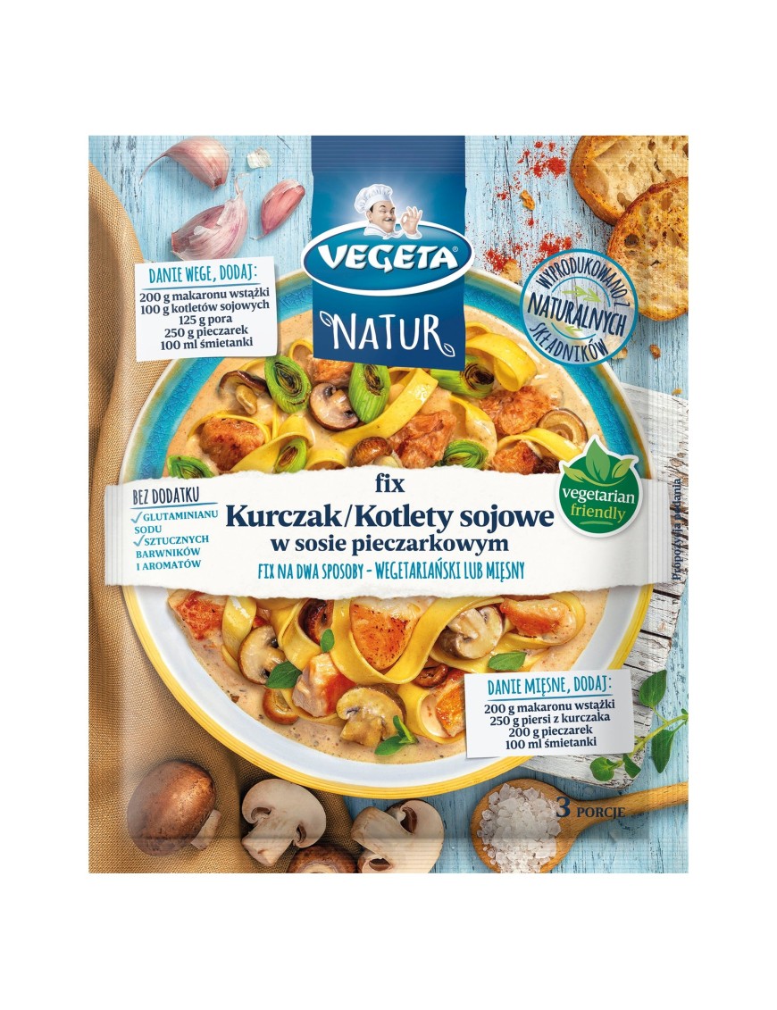 Vegeta kurczak/kotlety sojowe sos pieczarkowym 35g