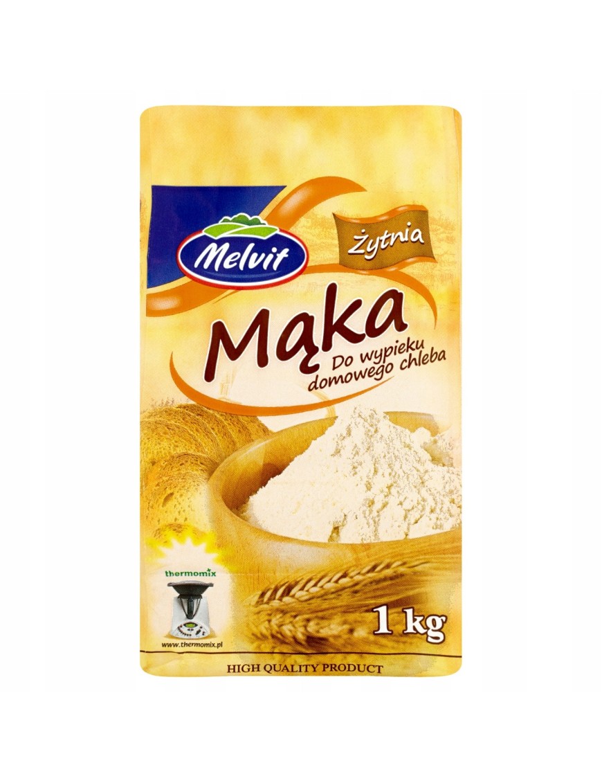 Melvit Mąka żytnia do wypieku domowego chleba 1 kg