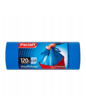 Paclan multitop Worki na śmieci 120 l 15 sztuk