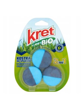 Kret Bio Kostka do spłuczki 2w1 150 g (3 x 50 g)