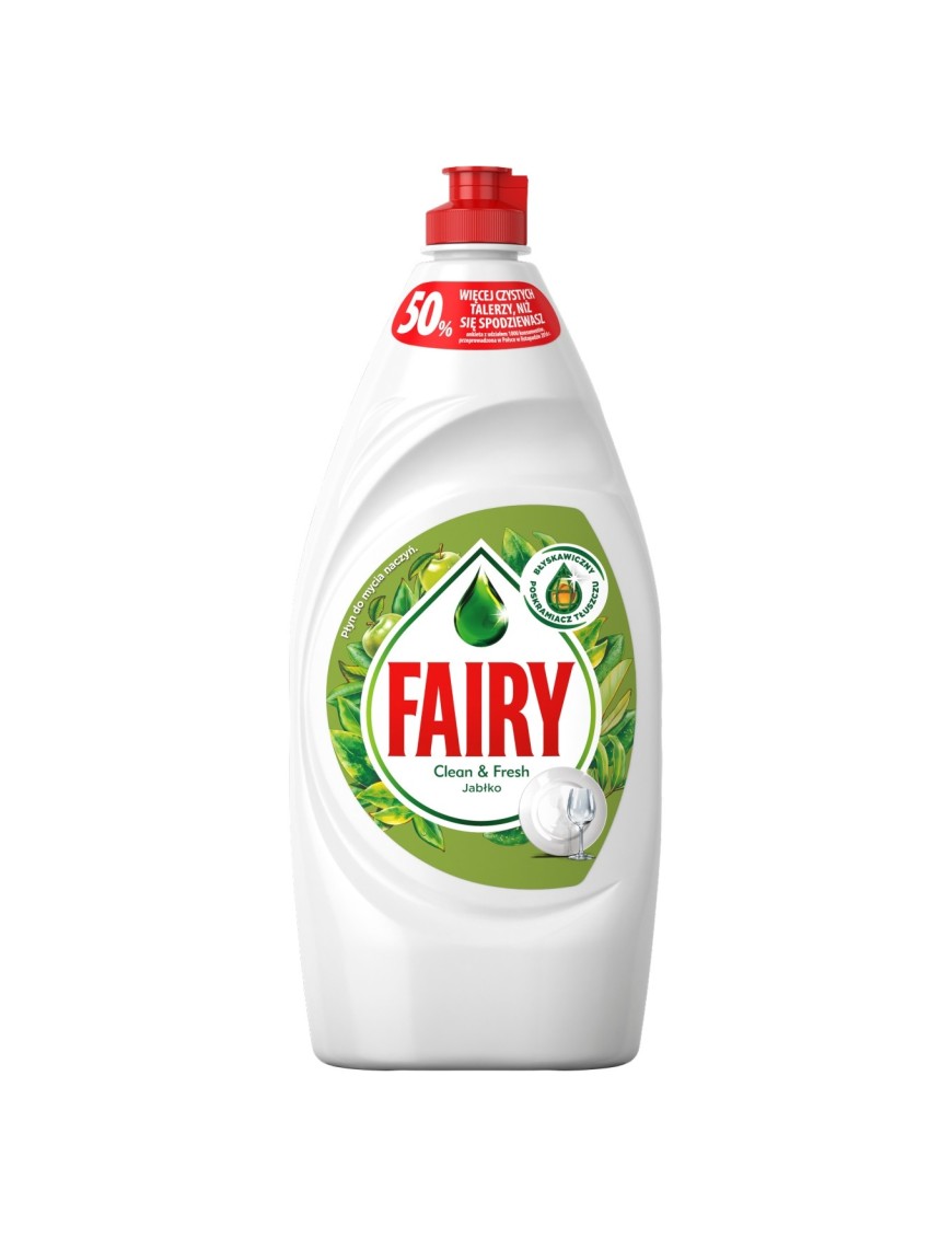 Fairy Clean & Fresh Jabłko Płyn do naczyń 900m