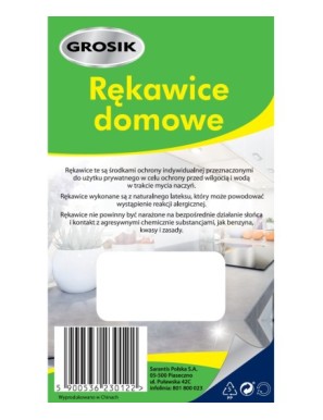 Grosik Rękawiczki domowe rozmiar S 1 para