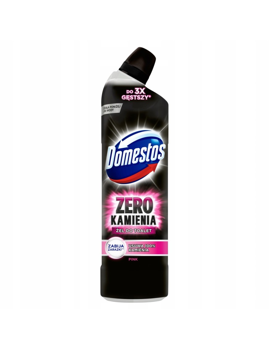 Domestos Zero Kamienia Żel do toalet Pink 750 ml