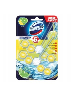 Domestos Power 5 Lime Kostka toaletowa 2 x 55 g