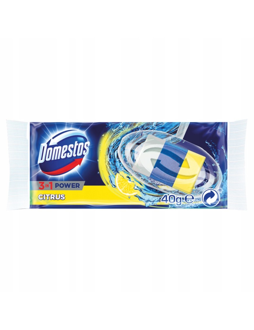 Domestos 3w1 Citrus Kostka toaletowa uzupełniające