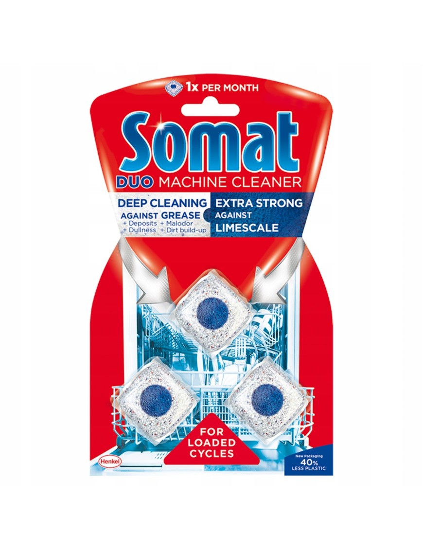Somat Duo Środek do czyszczenia zmywarek 3 x 19 g