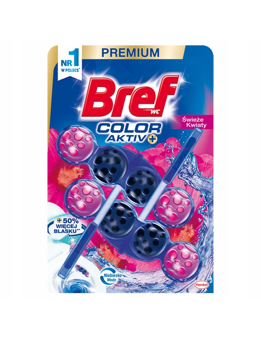 Bref WC Color Aktiv Zawieszka świeże kwiaty 2x50 g