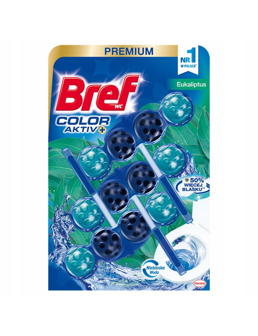 Bref WC Color Aktiv Zawieszka eukaliptus 3x 50 g