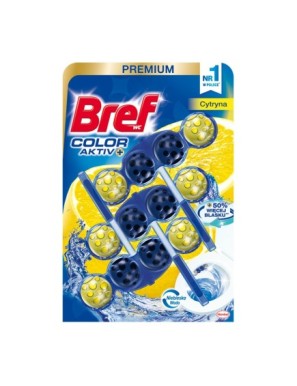 Bref WC Color Aktiv Zawieszka cytryna 3 x 50 g