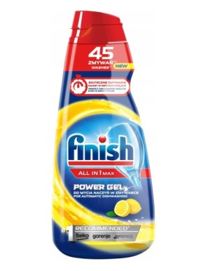 Finish All in 1 Max Power Gel Lemon Żel zmywarki 9