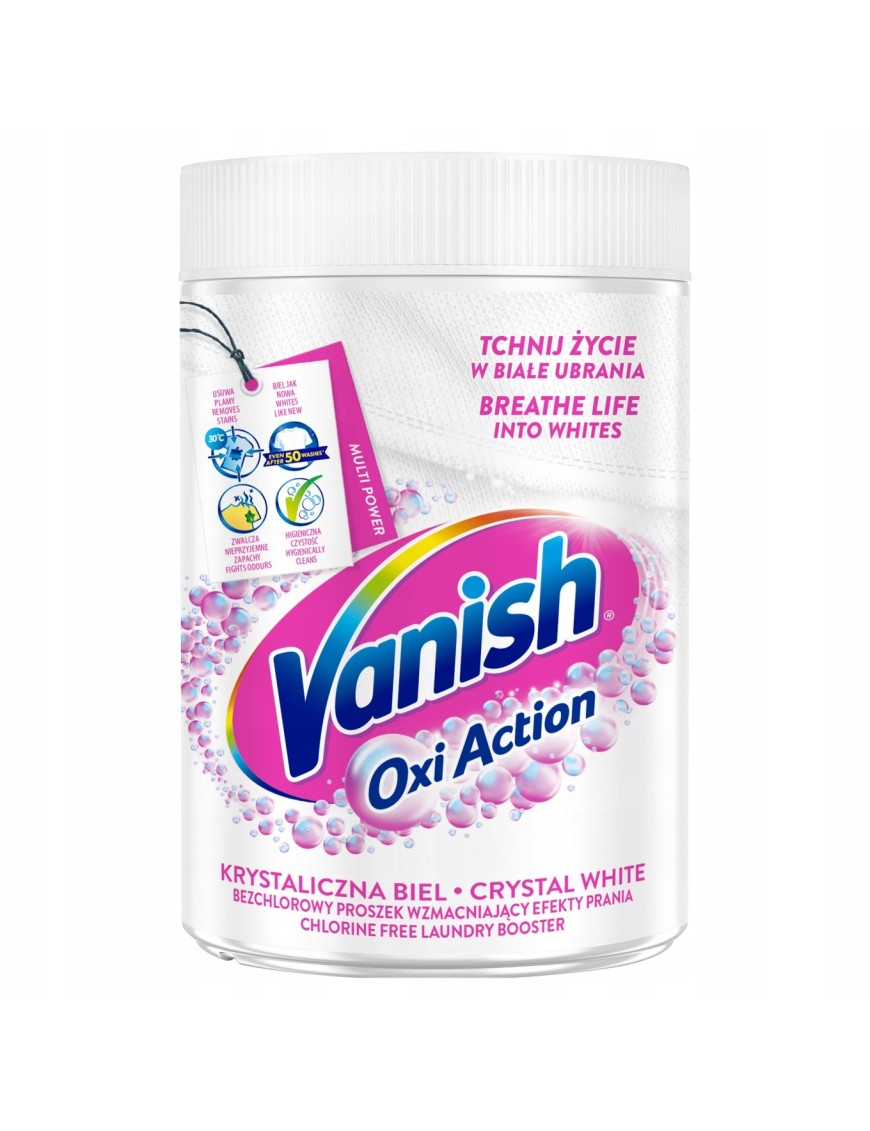 Vanish Oxi Odplamiacz do białych proszku 625 g