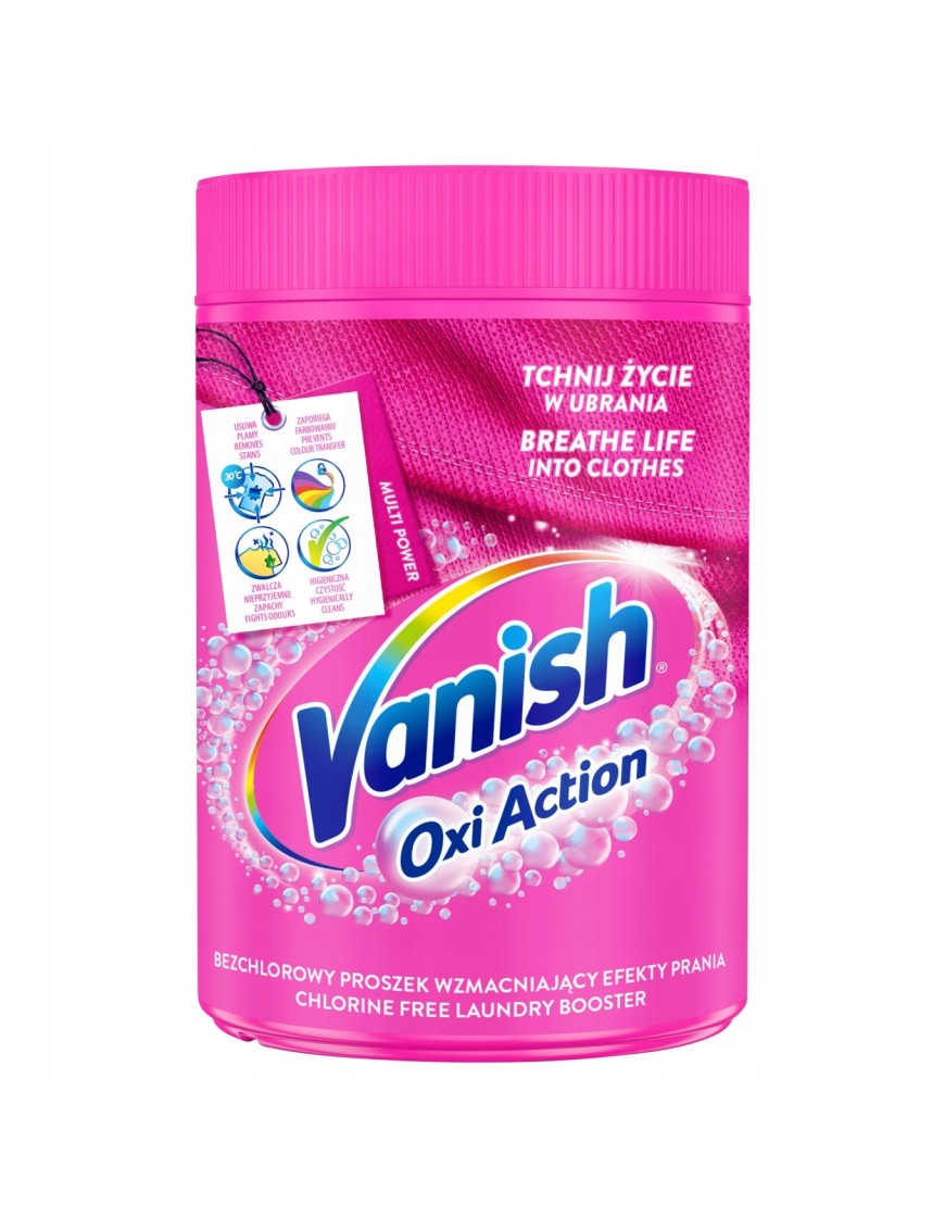 Vanish Oxi Odplamiacz do tkanin w proszku 625 g
