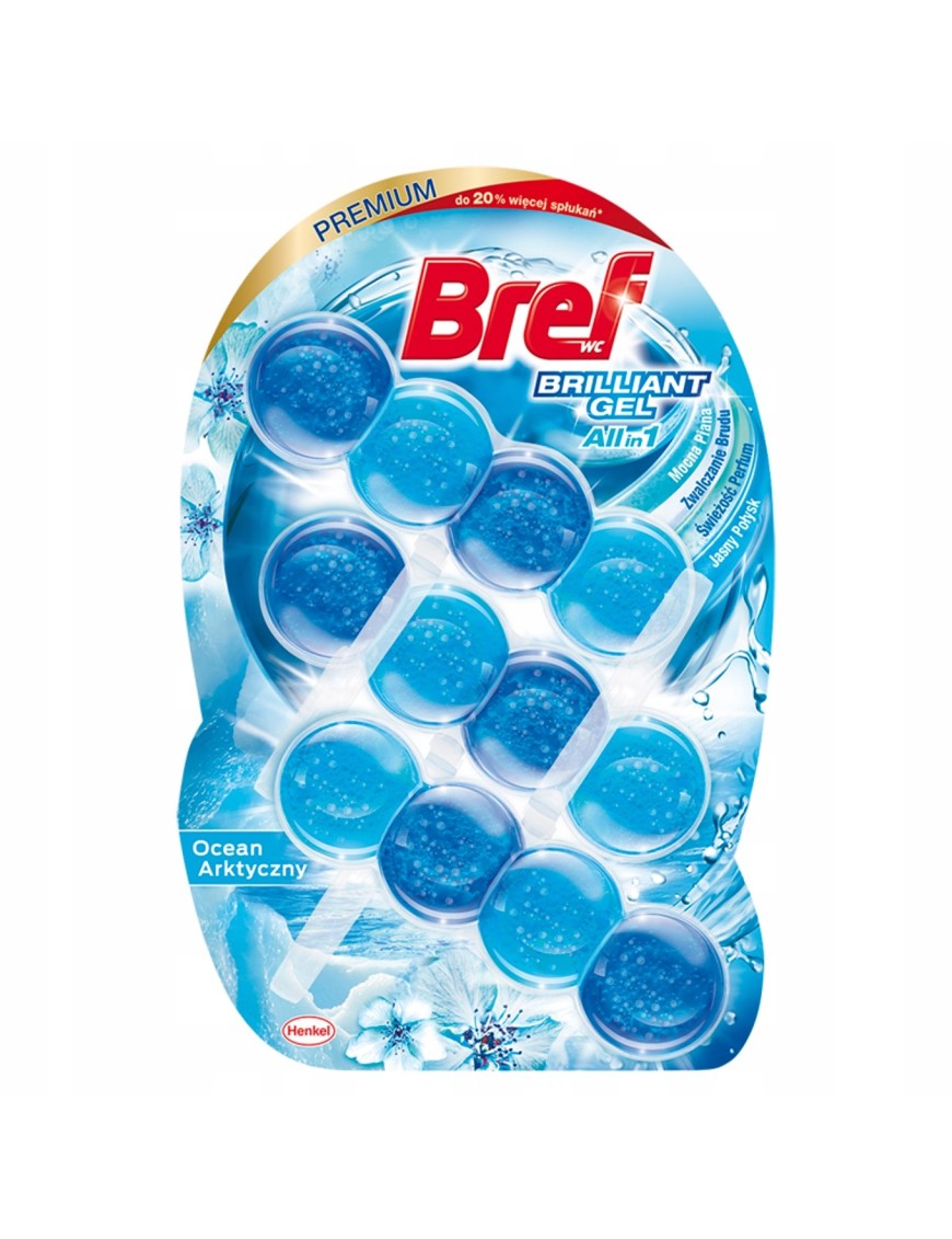 Bref WC Brilliant do muszli ocean arktyczny 3x42 g