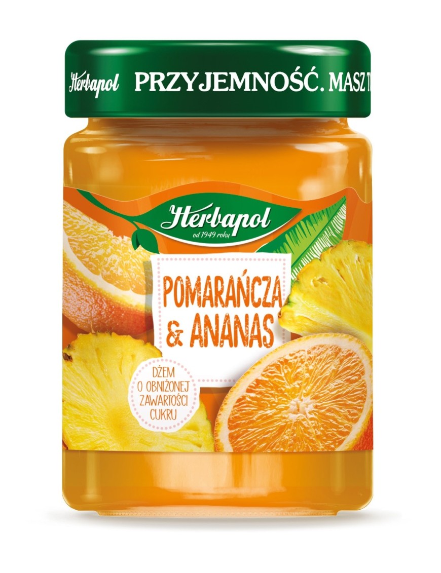 Herbapol Dżem pomarańcza & ananas 280 g