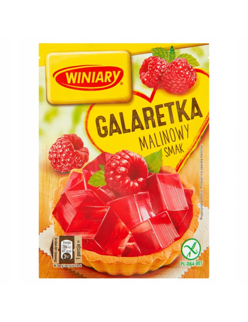 Winiary Galaretka malinowy smak 71 g